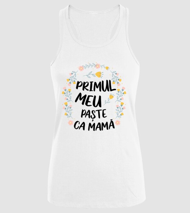 Primul meu Paște ca mamă model alb pe tricou