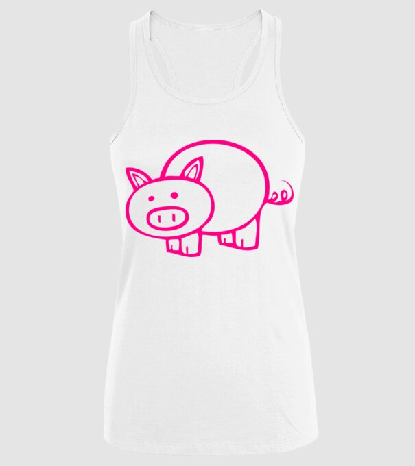 purcel model alb pe tricou