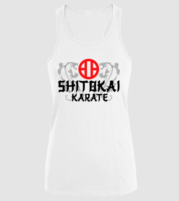 Shitokai Karate model alb pe tricou