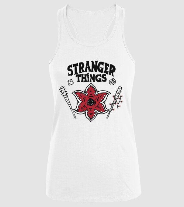 stranger things demogorgon head2 model alb pe tricou