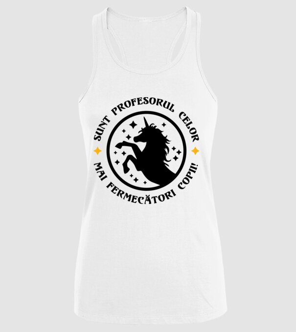 Sunt profesorul celor mai fermecători copii model alb pe tricou