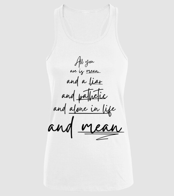 Taylor Swift all you model alb pe tricou