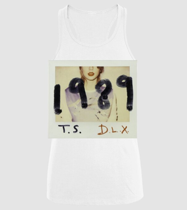 Taylor Swift polaroid model alb pe tricou