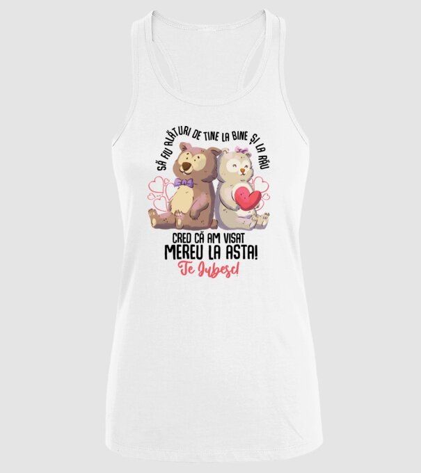 Valentine_Să fiu alături de tine la bine și la rău, cred că am visat mereu la asta model alb pe tricou