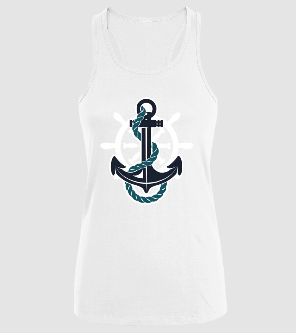 Vapoare model alb pe tricou