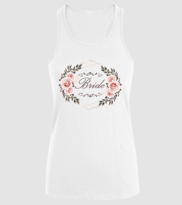 Vintage Bride model alb pe tricou