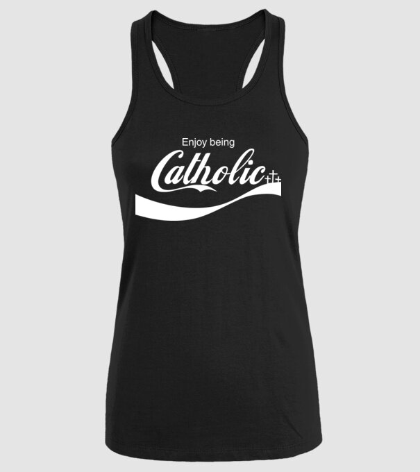 ChatoliCoke model negru pe tricou