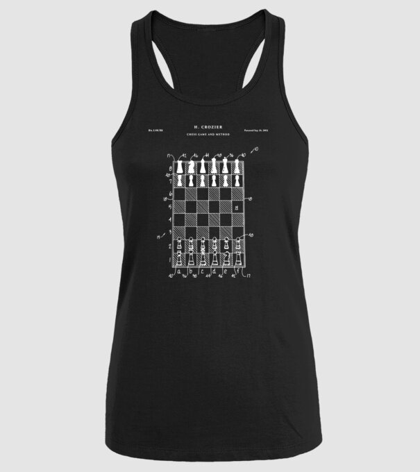 Chess Game method model negru pe tricou