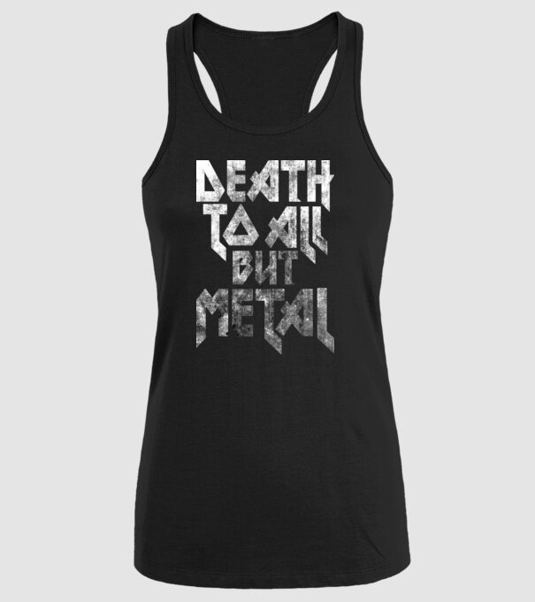 Death but metal model negru pe tricou