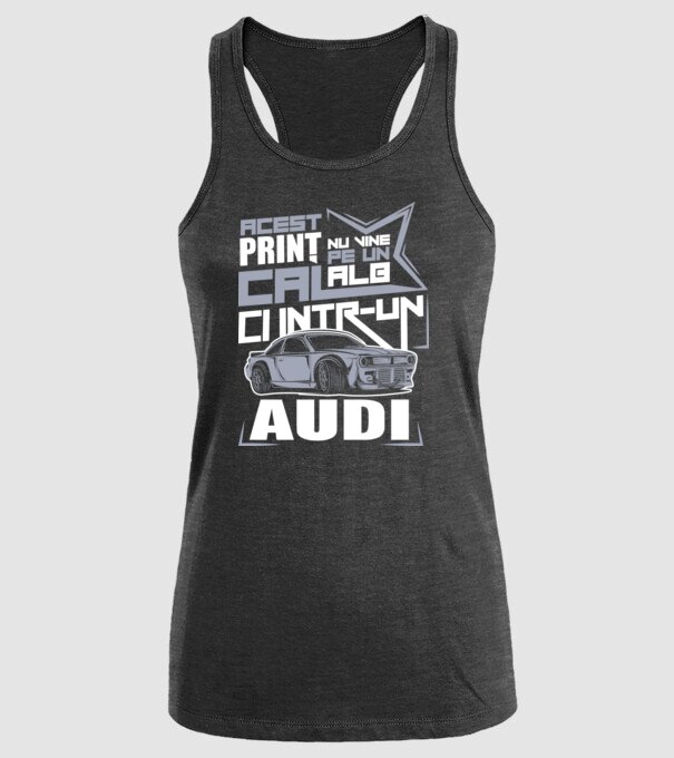 Acest prinț nu vine pe un cal alb, ci într-un Audi model negru pe tricou