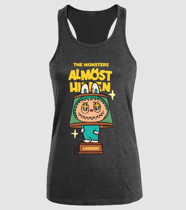 Almost Hidden model negru pe tricou