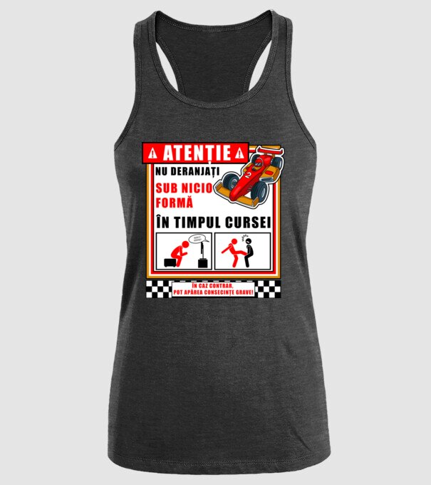 atenție model negru pe tricou