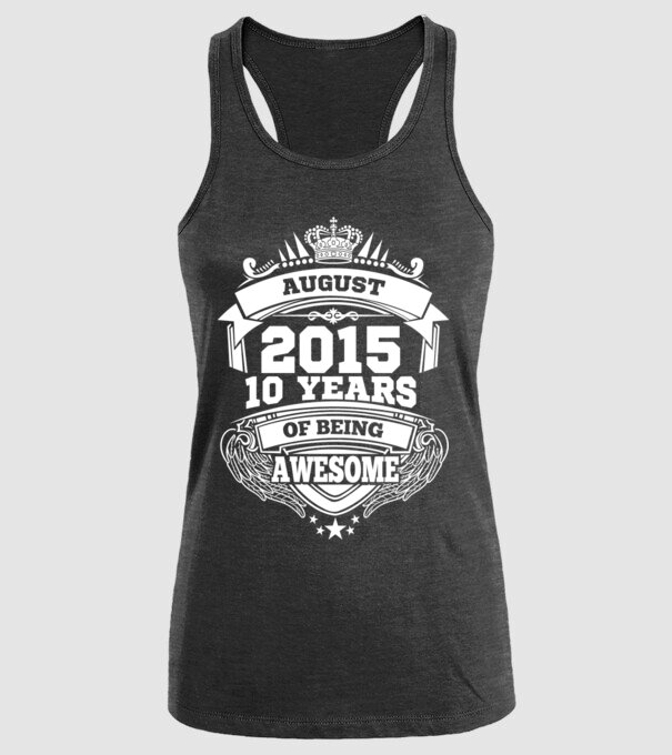 Awesome being of august 2015 model negru pe tricou