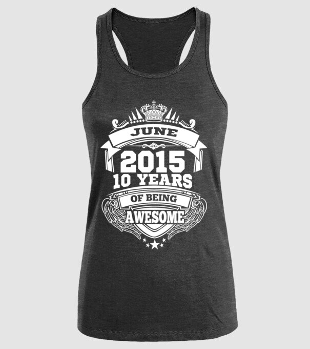 Awesome being of june 2015 model negru pe tricou