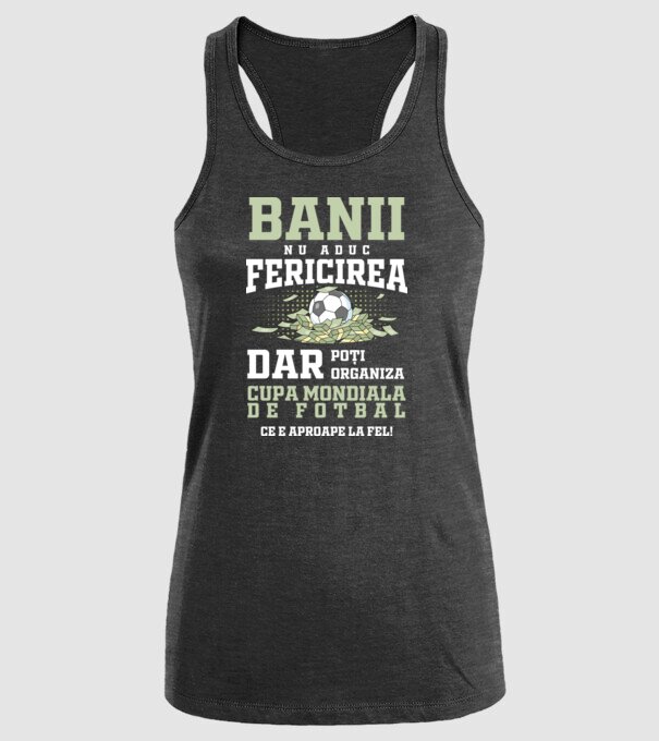 Banii nu aduc fericirea model negru pe tricou