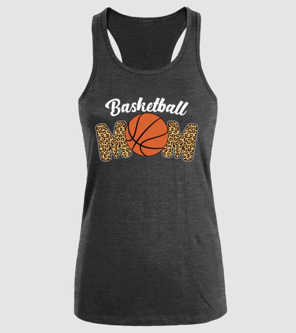Basketball Mom model negru pe tricou
