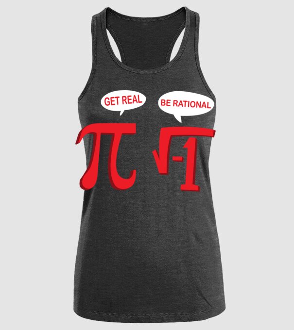 Be rational PI model negru pe tricou