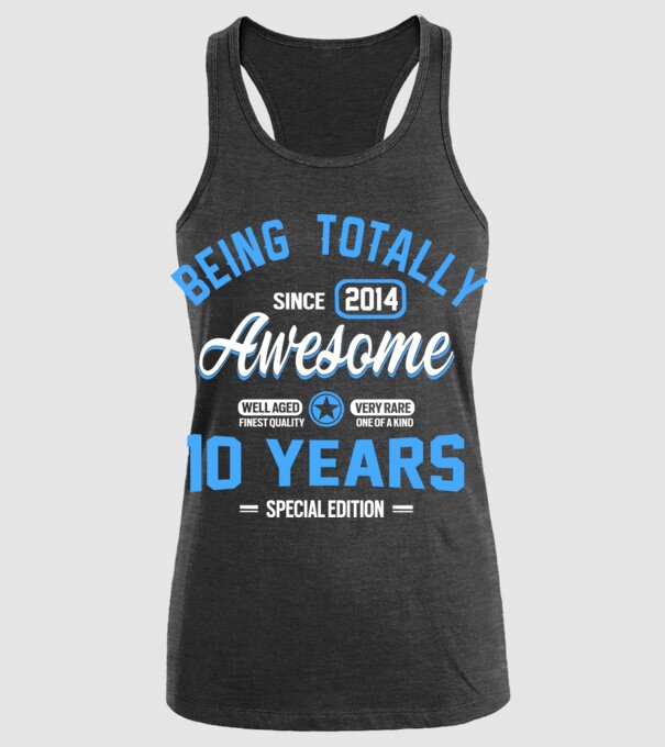 Being totally awesome 10 model negru pe tricou