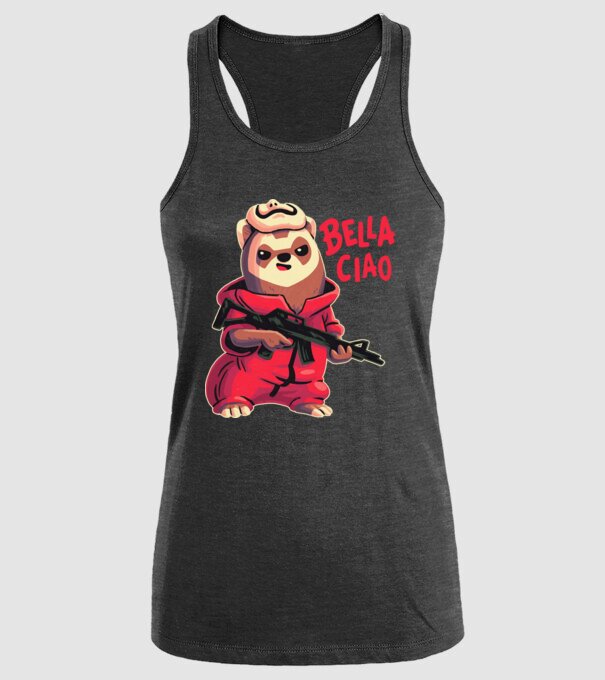 bella ciao rebel model negru pe tricou