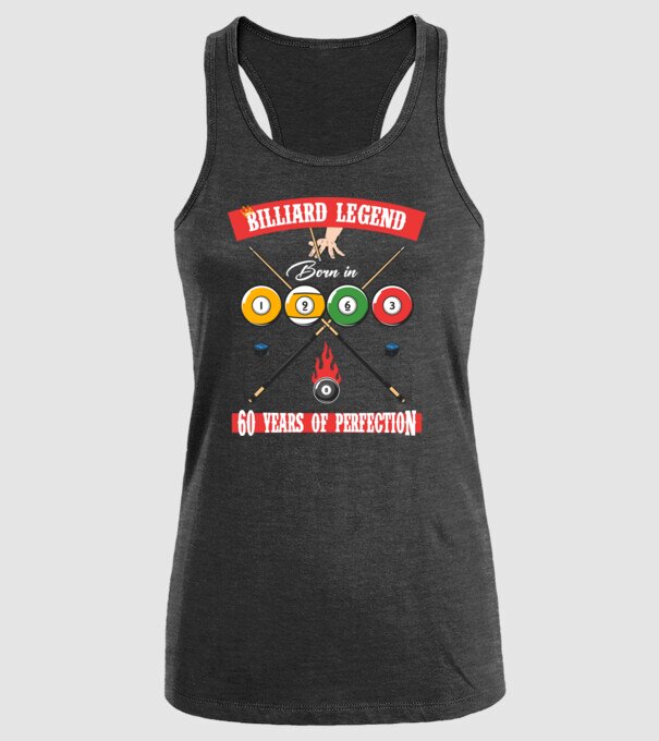 Billiard legend born in 1963 model negru pe tricou