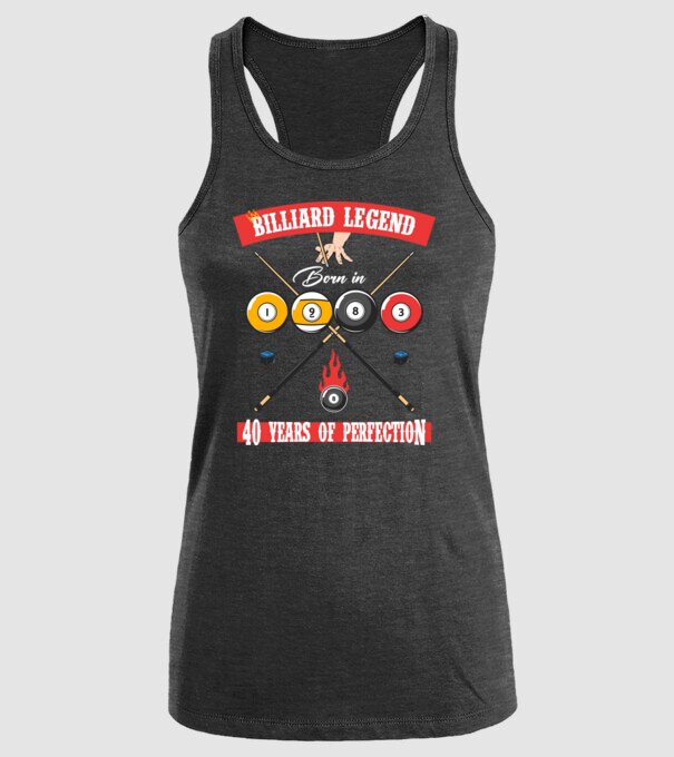Billiard legend born in 1983 model negru pe tricou