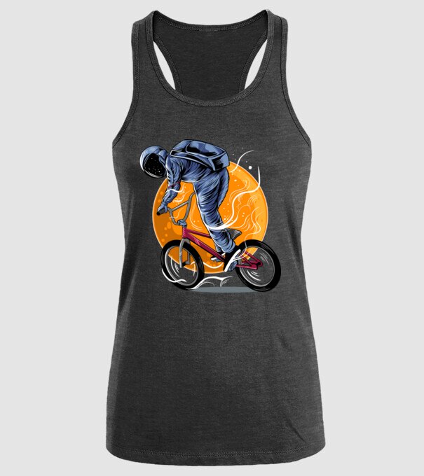 BMX space model negru pe tricou