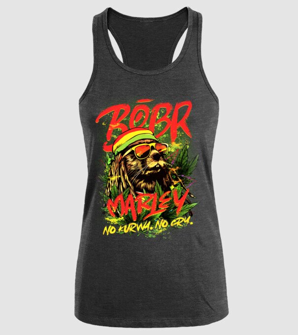 BÓBR MARLEY model negru pe tricou