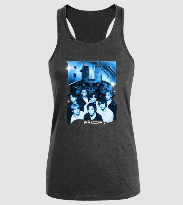 BTS model negru pe tricou