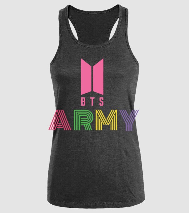 BTS ARMY model negru pe tricou