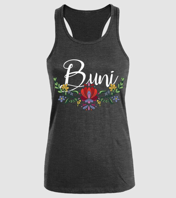 Buni model negru pe tricou