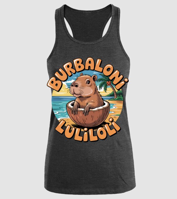 Burbaloni Luliloli model negru pe tricou