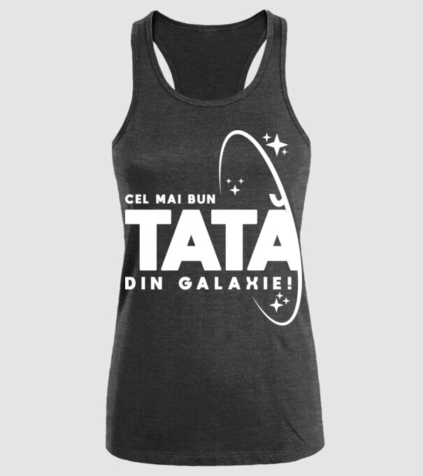 Cel mai bun tată din Galaxie! model negru pe tricou