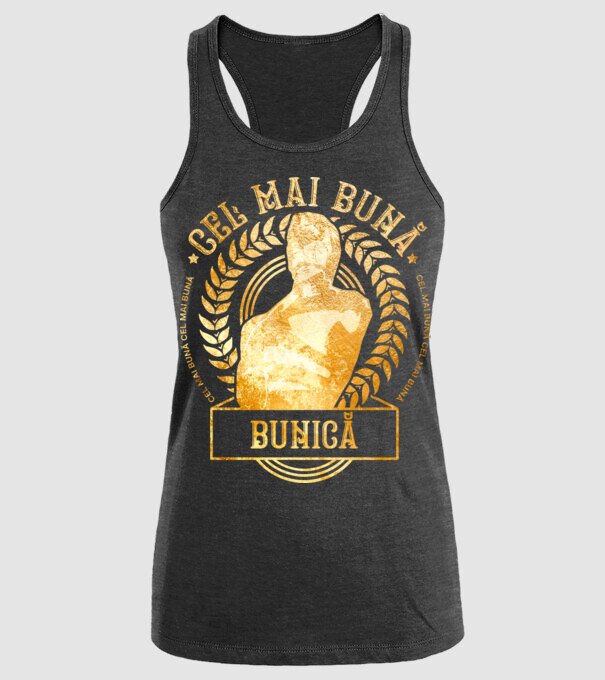 Cea mai bună bunică model negru pe tricou