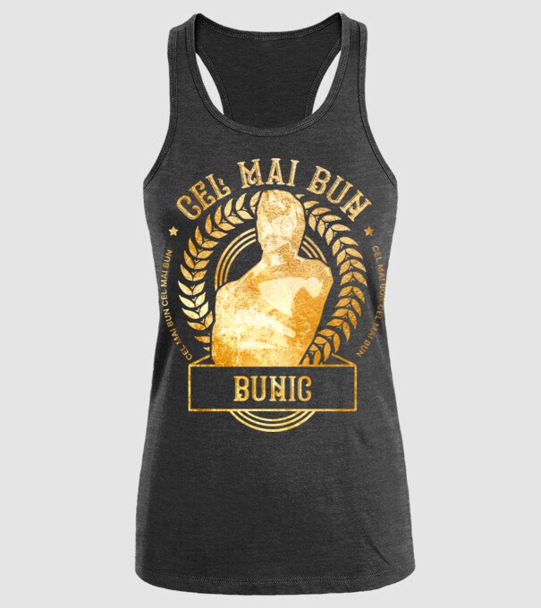 Cel mai bun bunic model negru pe tricou