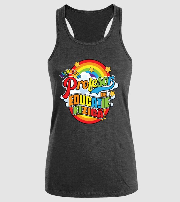 Cel mai bun educație fizică model negru pe tricou
