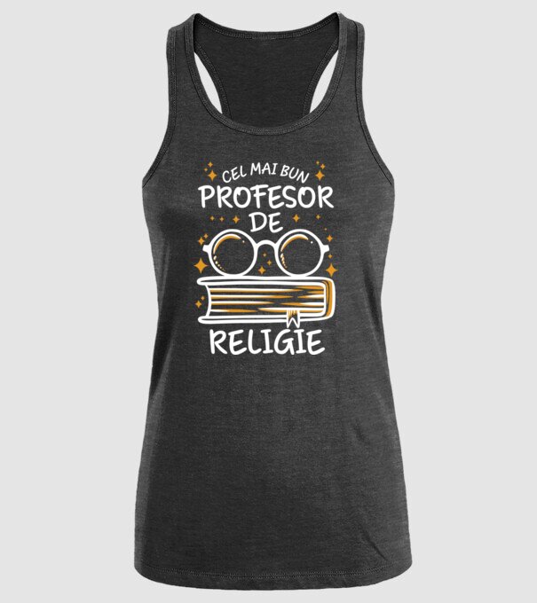 Cel mai bun profesor de religie model negru pe tricou