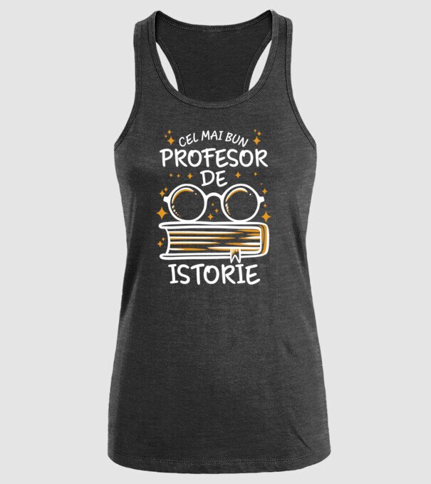 Cel mai bun profesor istorie model negru pe tricou