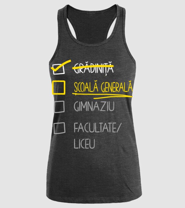 Cheklist educație - grădiniță negru model negru pe tricou