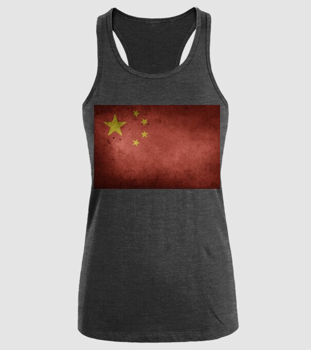 CHINA model negru pe tricou