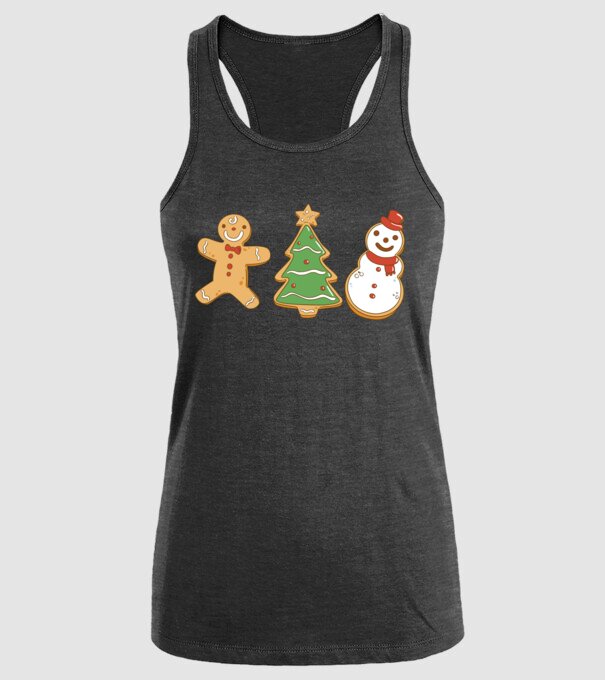 christmas cookies model negru pe tricou