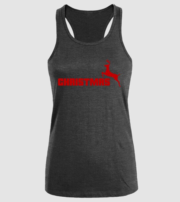 Christmas logo model negru pe tricou