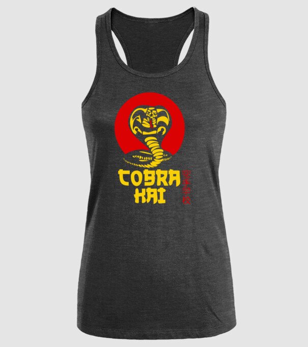cobra kai japan logo model negru pe tricou