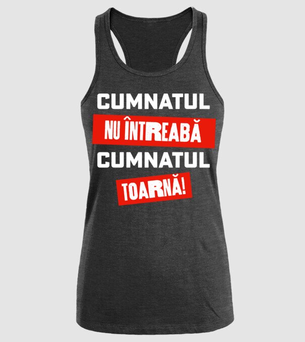 Cumnatul nu întreabă, cumnatul toarnă! model negru pe tricou