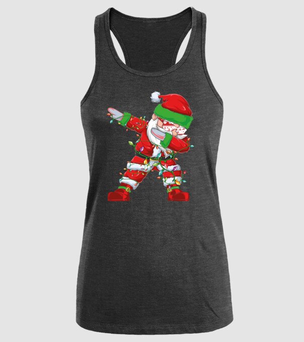 Dab Santa model negru pe tricou