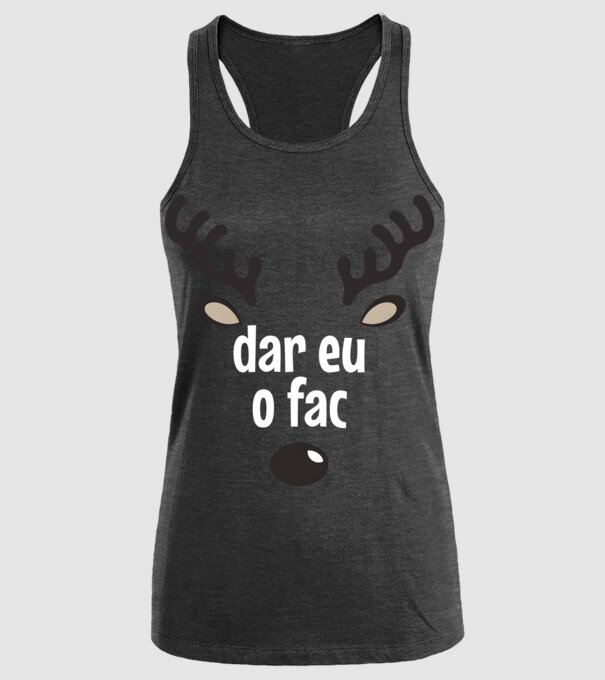 Dar eu o fac crăciun chiar căprioară Negru model negru pe tricou
