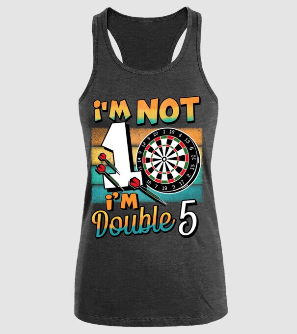Darts Birthday 10 years old model negru pe tricou