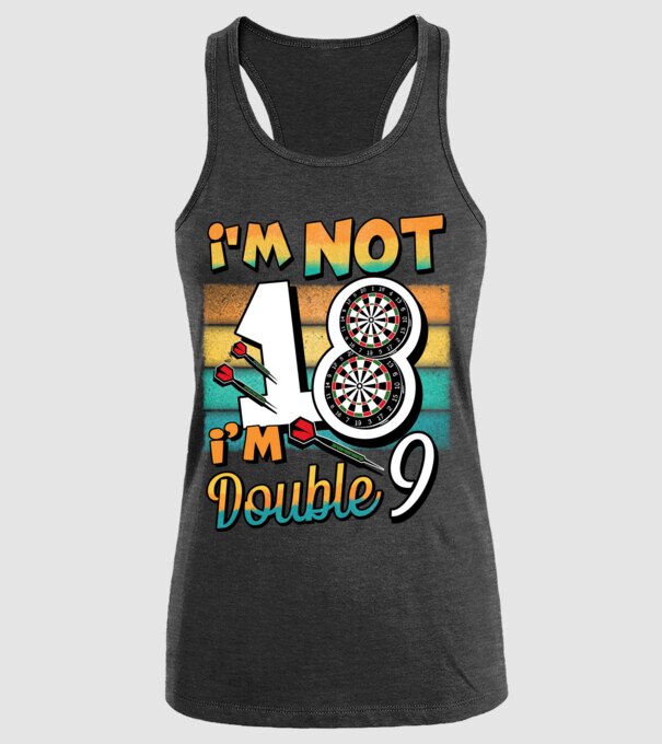 Darts Birthday 18 years old model negru pe tricou