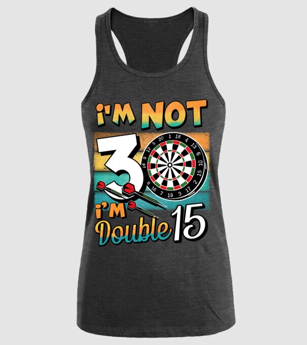 Darts Birthday 30 years old model negru pe tricou