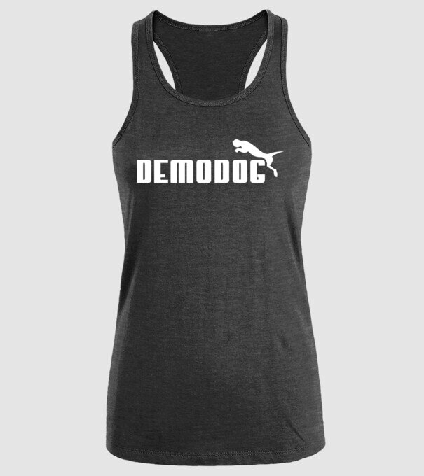 demodog logo model negru pe tricou