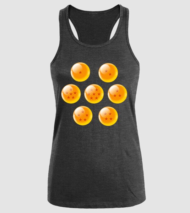 dragonballs model negru pe tricou